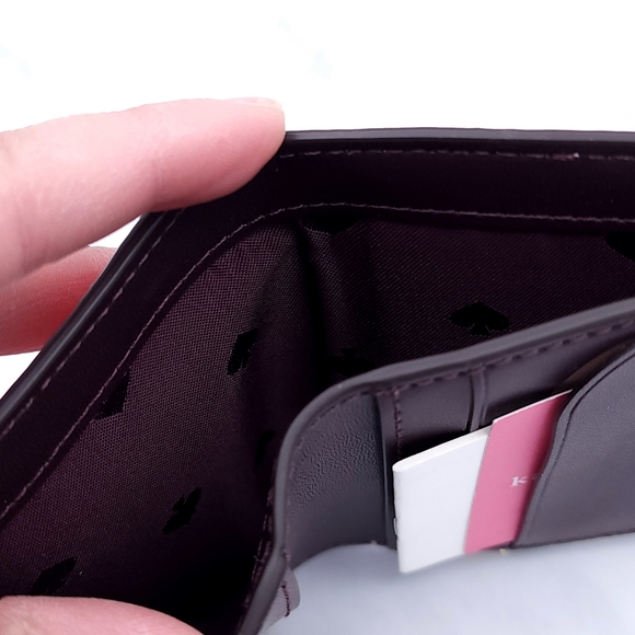 Kate Spade - Bifold Tropical Leather Wallet - Pink Multicolor - Picture 6 of 8